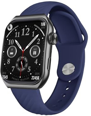 Trevi T-FIT 400 C Smartwatch con Funzione Chiamata Bluetooth, Display Curvo AMOLED 1.96 Always On, Controllo Benessere e Attività Fisica, Notifiche da Social Media, Resistente All'Acqua IP67, Nero