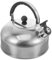 Zerodeko Fischio Teiera 4L In Acciaio Inox Teiera Piano Cottura Fischio Teiera Bollitore Acqua Forte Fischio Teiera Contenitore Dell'acqua Con Maniglia Ergonomica Per Piano Cottura Argento