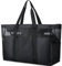 MULEVIP Strandtasche XXL Familie,Strandtasche Damen,Strandtasche mit Reißverschluss,Strand Tasche Beach Bag Faltbare Strandtasche für Strand Pool Fitnessstudio Reisen,Vielseitiger - Schwarz