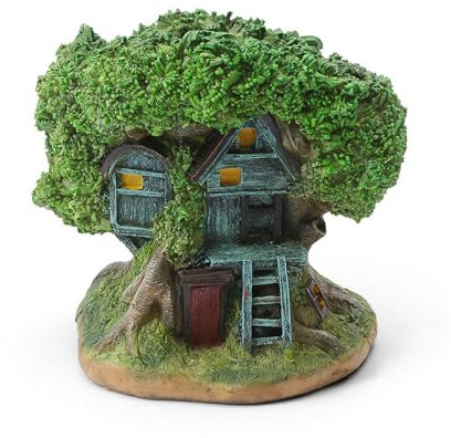 FIYSON Gartendeko Feenhaus Sukkulenten Blumentopf, Niedlichen Feenhaus Blumentöpfe, Kaktus Pflanze Töpfe mit Ablaufloch, Mini Ornament Blumentöpfe für Garten Rasen, Balkon, Home,Office