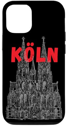 Hülle für iPhone 14 Cologne Kölner Dom Köln Grafik lustig