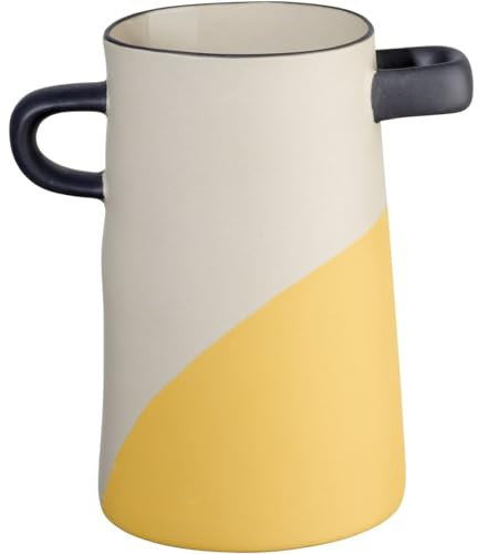 ASA Selection Vase Gelb Getunkt Rayu L 11 cm B 11 cm H 17 cm