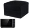 Microwave Oven Cover, Convection Toaster Oven Cover, Black Waterproof Cotton Quilted Kitchen Appliance Protective Storage Bag 16.9 x 16.1 x 10.6 inches