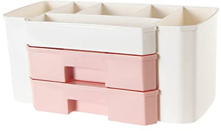 WOONEKY Elegant Drawer Jewelry Box Storage Rack for Jewelry Cosmetic Organizer Storage Case Desktop Box