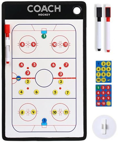 Lpitoy Hockey-trainertafel, Magnetische Taktische Hockey-trainertafel Stift Für Hockey-Trainer-Marker, Trainings-schreibtablett