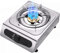 VUIKLCty Table de Cuisson à gaz avec brûleur Table de Cuisson à gaz Table de Cuisson à gaz Portable 1 Table de Cuisson, Verre trempé Noir ou Table de Cuisson à gaz légère en Acier Inoxydable
