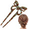 Forchette a U per , forcine per capelli a di U, confezione da 2 forcine francesi per francesi, forcine in acetato di metallo, accessori per acconciature per donne e ragazze, sottili e
