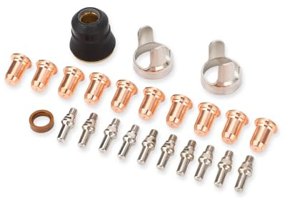 Plasmaschneiderspitzen-Elektroden-Set, 24-teilig, IPT40 Spitzenelektroden-Set für CUT 55DS Pro CUT 65DS, Plasmaschneider-Verbrauchsmaterialien-Set