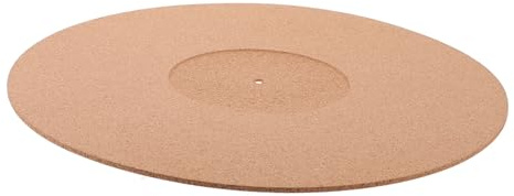 Korkmatte für Plattenspieler und Vinyl, Ersatz, Leicht zu Montieren | Braun, Einfache Elegante Ausführung, Weiches Material, Passend für Schallplatten, Zubehör für Plattenspieler
