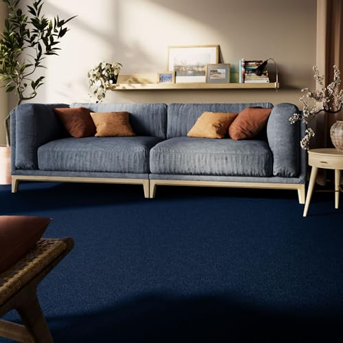 Teppichboden Cambridge Young in Blau, GUT Siegel Zertifiziert, Größe: 400x550 cm
