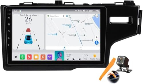 MingXing M6 Pro3,Android 15.0 Car Stereo for H-onda Jazz Fit 2014-2015, Y200s 2GB+64GB Double DIN Car Tablet GPS Navigation with DVD FM BT Receiver, Support Android Auto & Apple CarPlay