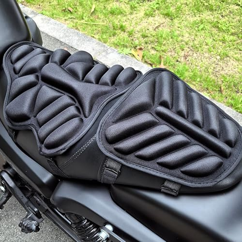 RUTYUOKA Motorcycle Seat Cushion for BMW F850 GS F 750 850 GSA, Gel Motorcycle Seat Pad for Long Rides, Breathable Shock Absorbing Anti-Slip Motorcycle Saddle Cushion