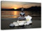 Feeby Bilder Buddha Steine Blume XXL 120x80 cm 1 Teilig Wohnzimmer Schlafzimmer Büro Flur Küche Wandbilder Wanddekoration Kunstdruck Design Orchidee See Sonnenuntergang Wasser Berge Graubraun Weiß