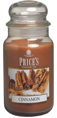 Prices Candles Candles Duftkerze Zimt im Glas mit Glasdeckel PBJ010610