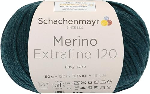 Schachenmayr since 1822 9807552-00163 Handstrickgarn, 100% Schurwolle, Malachite, OneSize, 50