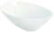 EKM Living ASA Schale asymmetrisch, weiß VONGOLE L. 32,5 cm 91053005 ! Vorteilsset beinhaltet 2 x den genannten Artikel und Set mit 4 Edelstahl Strohhalme