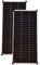 93098 Lot de 2 panneaux solaires 100 W mono 36 V 1130 x 505 x 30 mm photovoltaïque