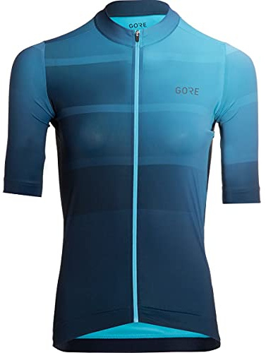 GORE WEAR Damen Fahrrad-Trikot Ardent, 40, Türkisgrau/Marineblau