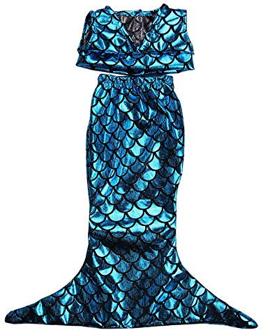 Aeromdale Puppe Meerjungfrau Kleidung Top Kleid Set A für 18 Zoll American Doll Girls 43cm Puppe Zubehör Spielzeug Nur Puppe Kostüm - # A - 1 Set