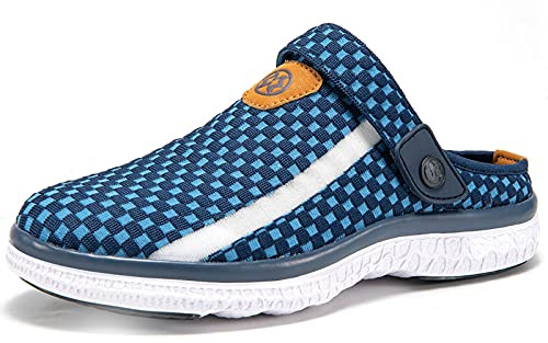 Zoccoli e Sabot Uomo Donna Spiaggia Giardino Pantofole Mesh Ciabatte | Estate Sandali, Antiscivolo, Traspirante, Comodo, Leggero, Cinturino posteriore regolabile