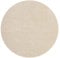 the carpet Relax Weicher, Badezimmerteppich, Bad Set, Badematte, Badvorleger, Anti-Rutsch Unterseite, Waschbar bis 30 Grad, Super Soft, Felloptik Beige, 120 cm Rund
