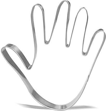 Keewah Ausstechform Hand, Edelstahl, 1 x 12,2 cm