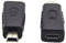PremiumCord Adaptateur Micro USB 2.0 vers Mini USB 2.0, 5 pin, Femelle vers Mâle, Couleur Noire
