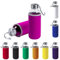 TIENDA EURASIA® Pack de 2 Botellas de Agua Cristal con Funda de Neopreno, 420 ml de Capacidad, con Tapon a Rosca y Cinta de Transporte, Bidon perfecto para Colegio, Camping, Ejercicio, Color Fucsia