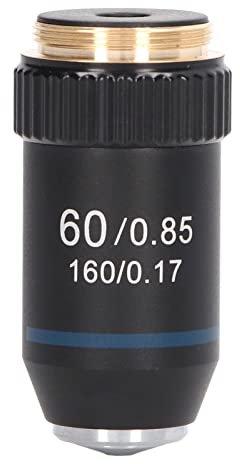 Microscopio acromatico, 60X Lenti per microscopio ad alta potenza con interfaccia cromata 20,2 mm per laboratorio