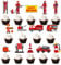 Bymivofun 28-teilige Feuerwehr Cupcake Topper, Feuerwehrmann Kuchen Dekoration, Feuerwehrauto Kuchen Dekoration, für Kinder, Jungen, Kindergeburtstag, Partydekoration