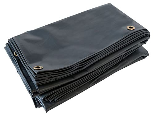 TECPLAST Bâche Toiture 2x3 m LP506TO Gris anthracite - Garantie 5 ans - Bâche d'étanchéité en PVC pour Couvreur et Charpentier