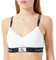 Calvin Klein Reggiseno a Bralette Donna Light Lined Coppe Morbide Preformate, Bianco (White), M