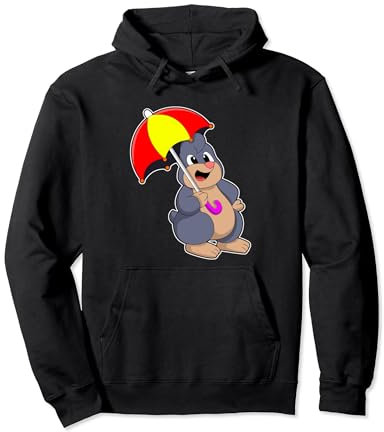 Maulwurf Regenschirm Pullover Hoodie