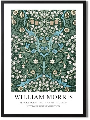 State Media Vision William Morris Blackthorn Poster – berühmte Künstler-Zeichnungen – stilvolle Heimdekoration – verschiedene Größen (nur Schwarzdorn, A3-Druck)