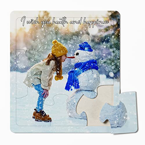 DPDP Puzzle personalizzati per bambini, puzzle personalizzati da foto, puzzle a stampa fotografica personalizzata da 10 pezzi, crea i tuoi puzzle con foto, Forma Rettangolare