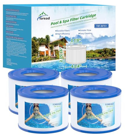 TOREAD POOLPURE Confezione da 4 filtri Tipo S1 per Easy Set