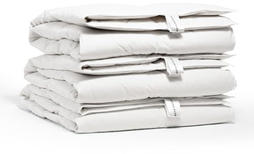 BEFA NATUR Made in Germany Daunenbettdecke 240x220 cm aus 90% Daunen und 10% Federn, Winterdecke, Allergiker geeignet (nomite), Öko-Tex 100 Klasse 1 Zertifiziert, Downpass