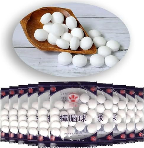 JEXUUD 500 Moth Balls for Wardrobe, Old Fashioned Natural Moth Balls, Wardrobe Mildew and Anti Insect Garden Care, Highly Effective and Easy to Use