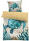 MUSOLEI Kinderbettwäsche 140x200 Meer Schildkröte Bettwäsche Kinder Jungen Mädchen 3D-Druck Mikrofaser Bettbezug und 1 Kissenbezug 65x65cm Bettwäsche-Set für Einzelbett, Schildkröte