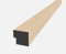 Acoustic Slatted Wall Panel Decorative Slat 3D Timber Oak Natural - 2400mm x 600mm (End Trim Washed Oak 2400x30mm)