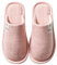 Colexy Pantofole Donna Uomo Antiscivolo, Lino di Cotone Materiale Comode e Traspiranti Slippers per Interni Pantofole Ospiti Lavabili Autunno Inverno Ciabatte per Hotel Casa Spa (rosa, 36-37)