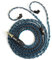 2 Meter Length KBEAR ST12 Plus iem Cable, kz zs10 pro in ear Monitor Cable, Upgraded Headphones Extension Cords for zs10 pro x, edx pro, zs12prox, castor, zsnprox, cca cra (QDC PINS, Black-Blue)