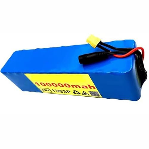 DONGSHUAI Batteria per Bicicletta Elettrica 48V 100Ah Batteria al Litio 13S3P Batteria Ricaricabile agli Ioni di Litio 48 Volt Batteria per Bici Elettrica Monopattino Elettrico,XT60