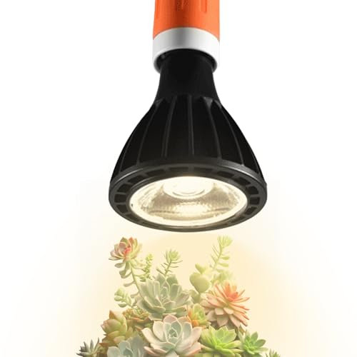Salyeeluly Bombilla Para Plantas - Lámpara De Cultivo De Espectro Completo - Lámpara Portátil De Espectro Completo Y Ahorro Energético Para Invernadero Acuario Jardín Terrario Vegetales Suculentas Y