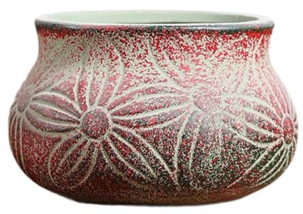 JISADER Maceta de cerámica rústica Estilo Bohemio, Ideal para decoración del hogar, Invernadero, Dormitorio, Patio, Oficina y jardín.