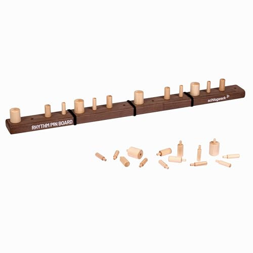Schlagwerk RPB500 - Rhythm Pin Board - Werkzeug zum Erlernen von Rhythmus - Ideal für Musikunterricht und zum Üben. Cajon Patterns ganz einfach lernen