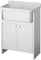Negrari 5001PKC Lavadero para Ahorrar Espacio, Color Blanco, 55 x 35 cm