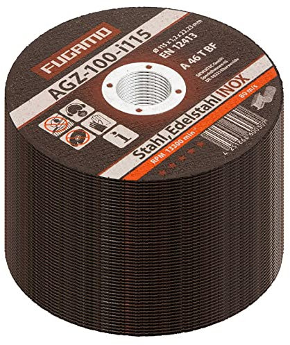 50 x Inox Ø 115 x 22,2 x 1,2 mm Trennscheibe Stahl Edelstahl Metall