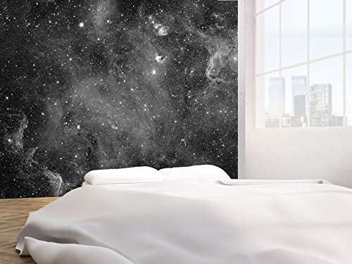 Galaxy Stars Abstract Space Black and White Photo Wallpaper Wall Mural(46112002) (130gsm Budget, XXL 300cm Wide x 240cm high)