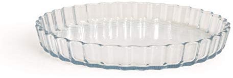 Excelsa Natural Baking Moule à tarte, verre transparent